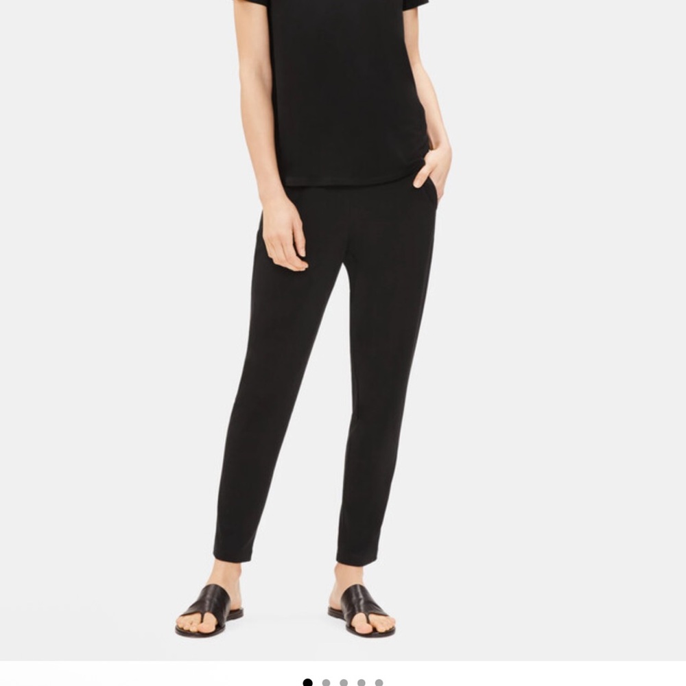 Eileen Fisher Black Ankle Pants